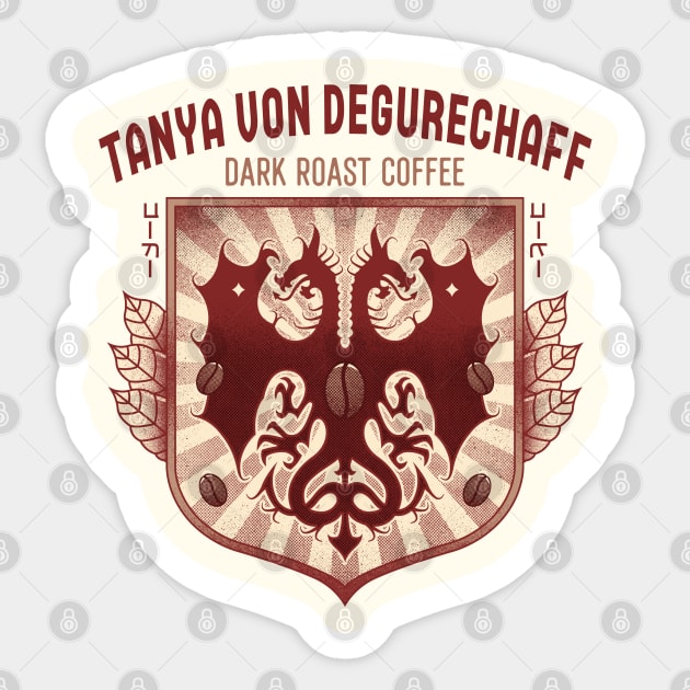 Degurechaff Coffee Sticker by Lagelantee